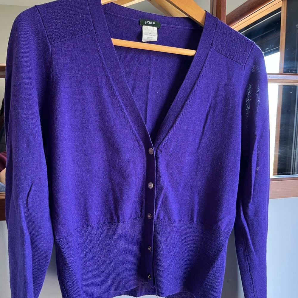 JCrew Cropped cardigan Med